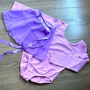 Magic Town Long Sleeve Leotard Girls Gymnastics Classic Ballet Dance Unitard